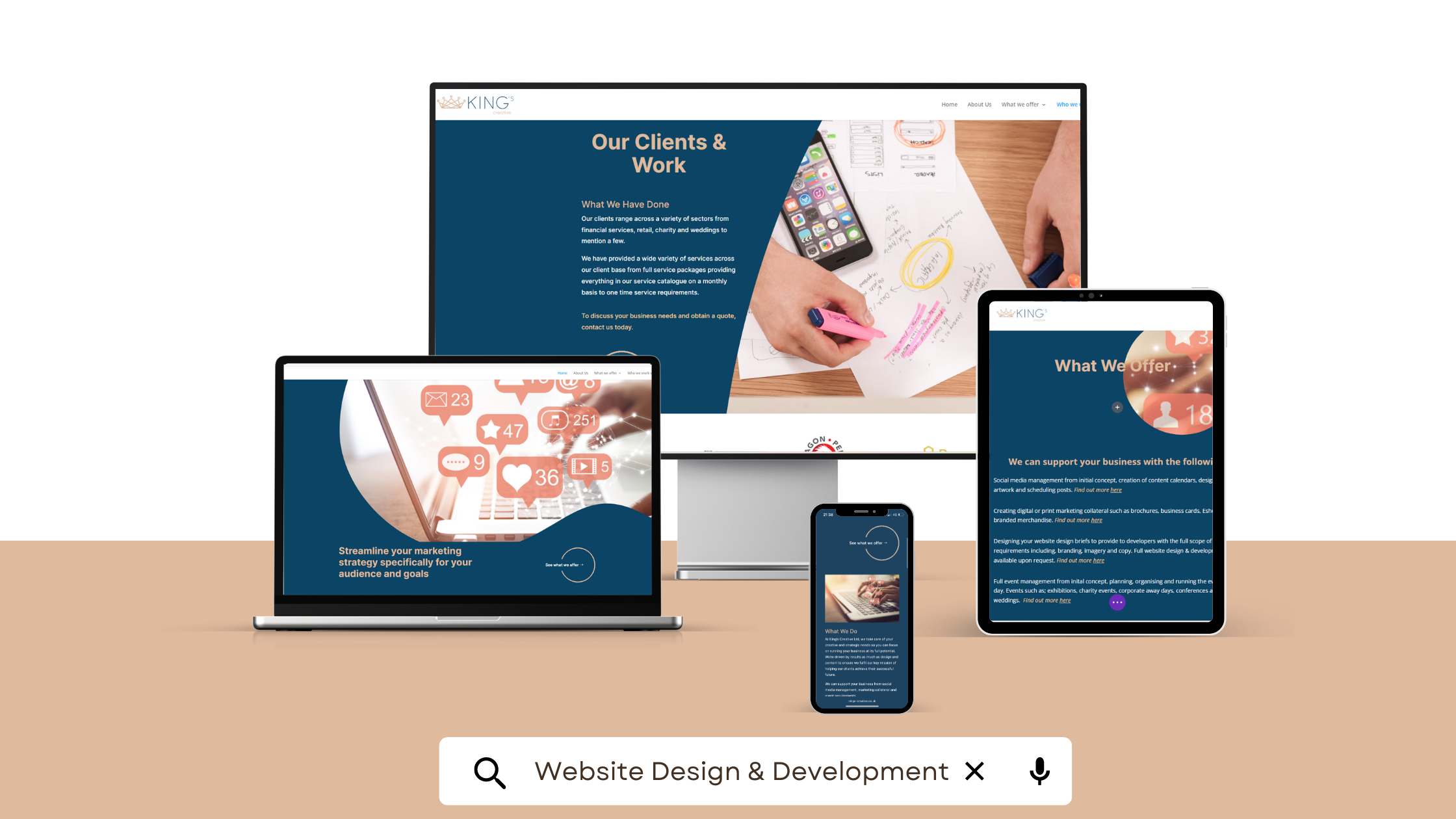 Website design briefs & development 