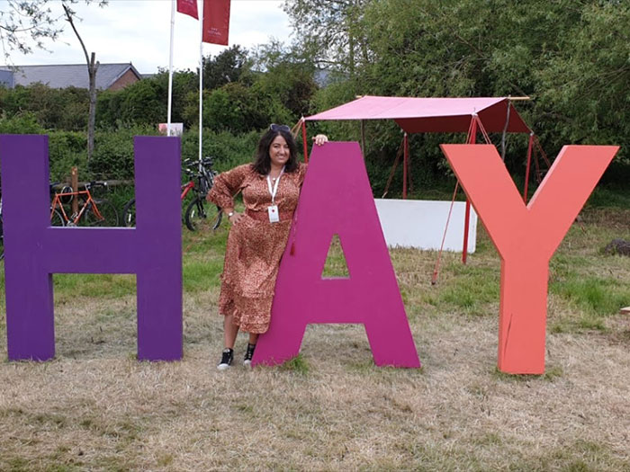 Jess at Hay Festival