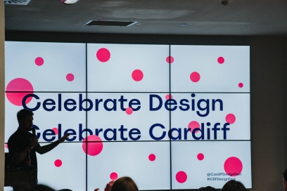 Dan Spain at launch of Cardiff Design Festival