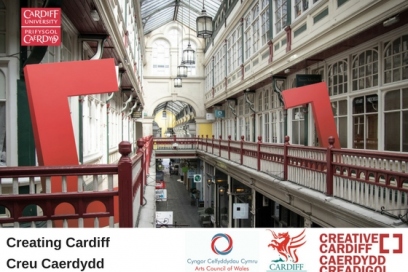 Creating Cardiff workshop invite featuring the Creative Cardiff 'C's