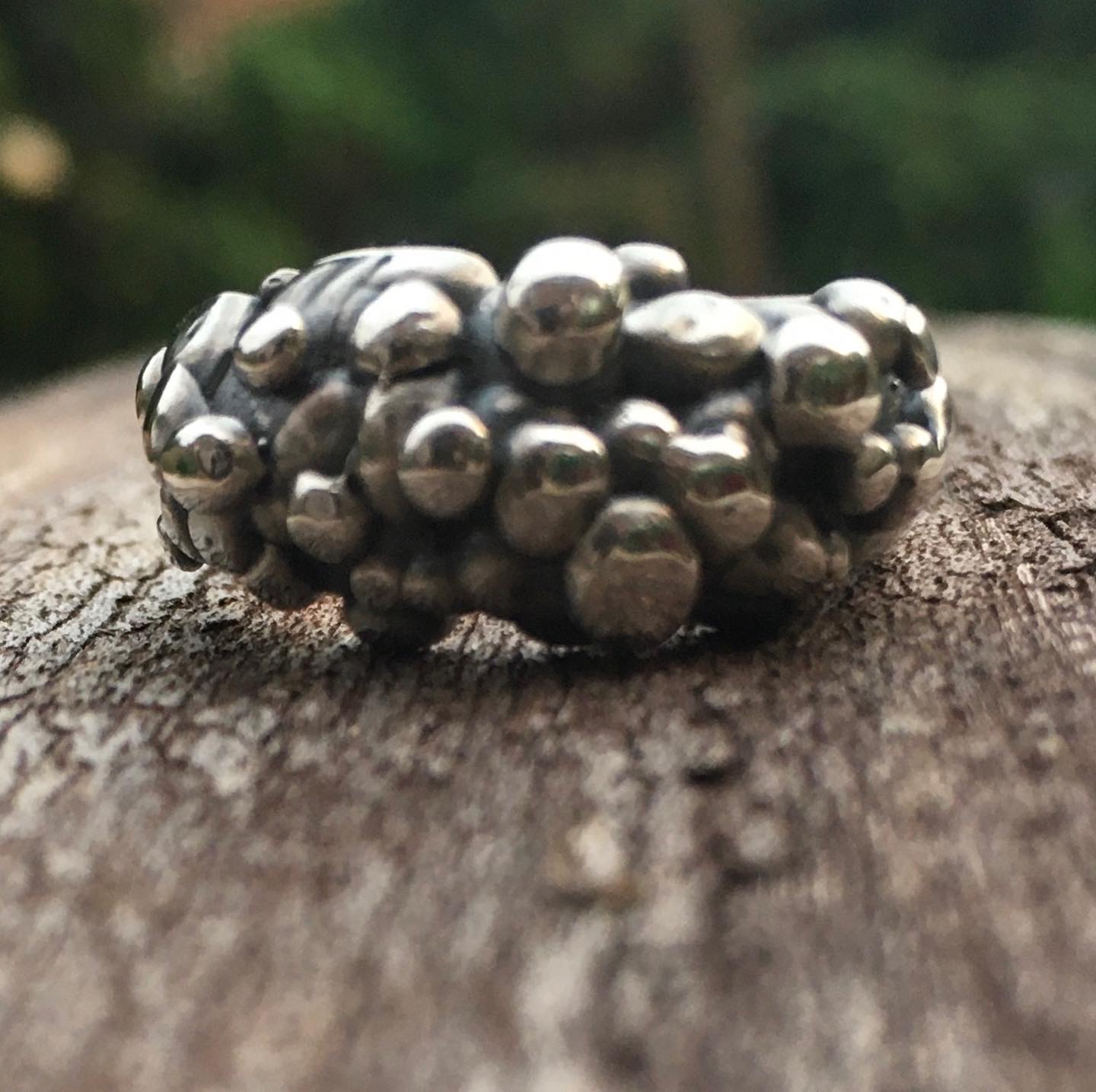Lost wax casting melted ring