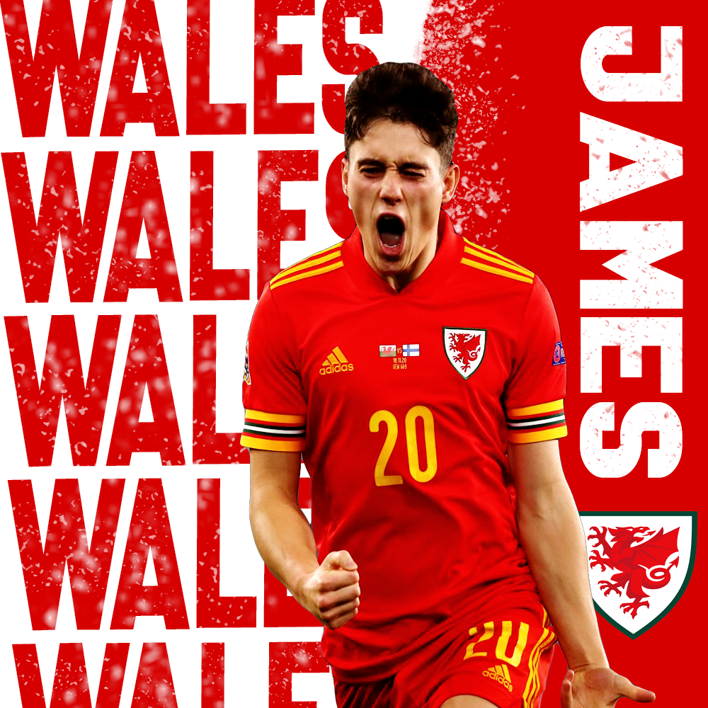 Dan James Welsh Football poster
