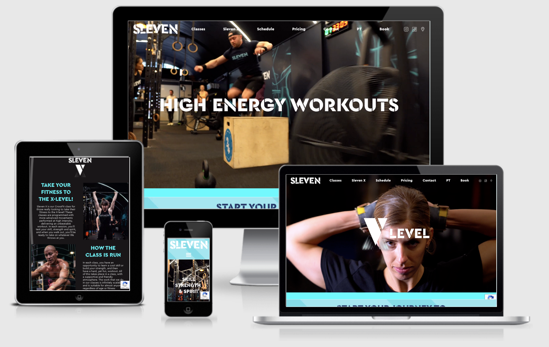 Sleven Fitness Website Build