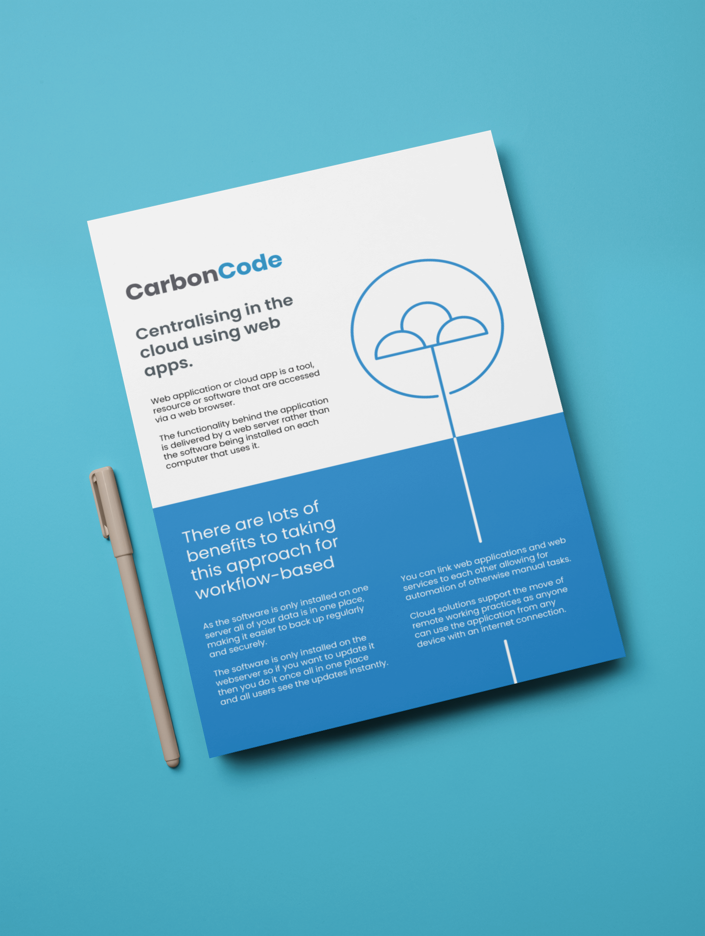Carboncode Leaflet design
