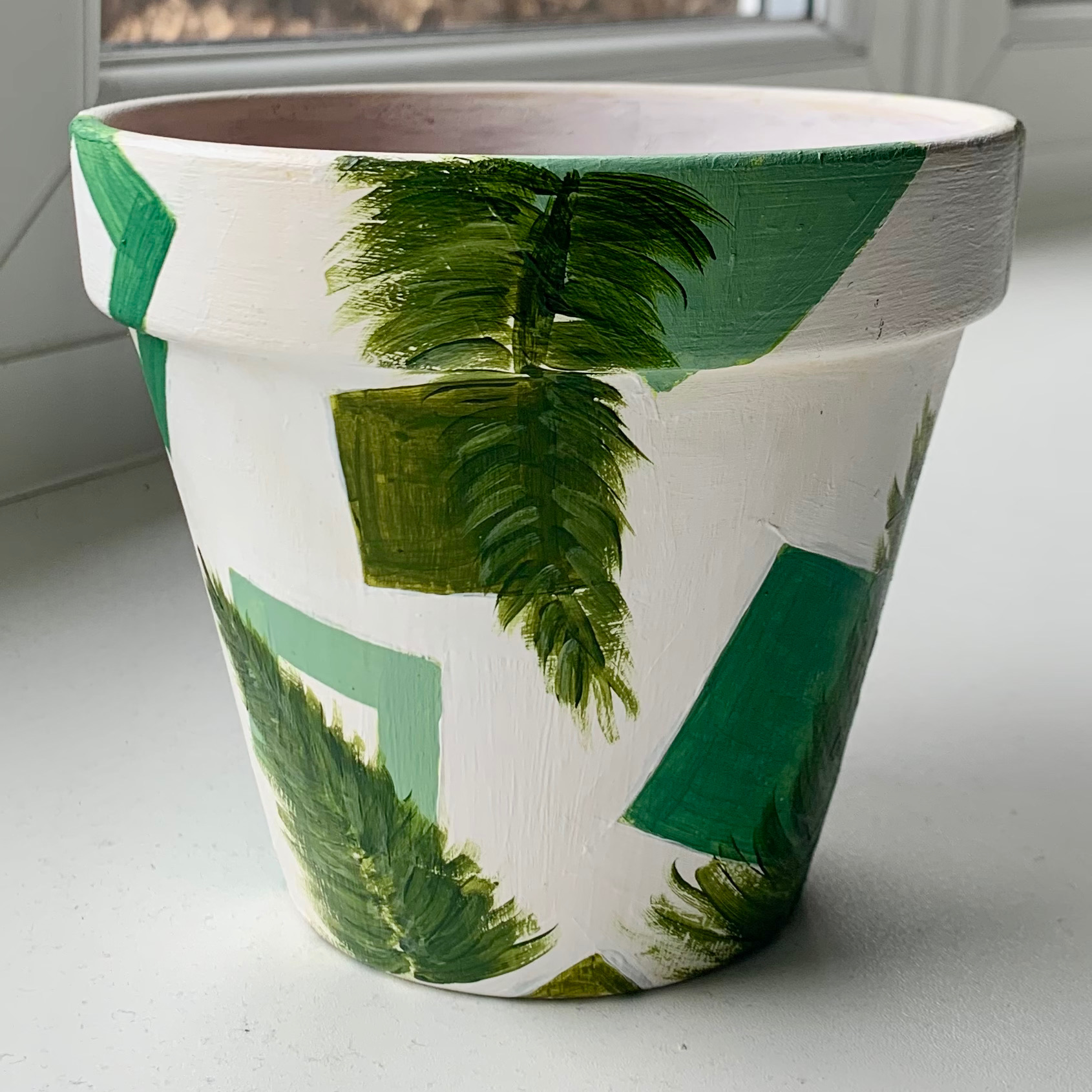 One of the pots I was commissioned to paint when I had my etsy shop