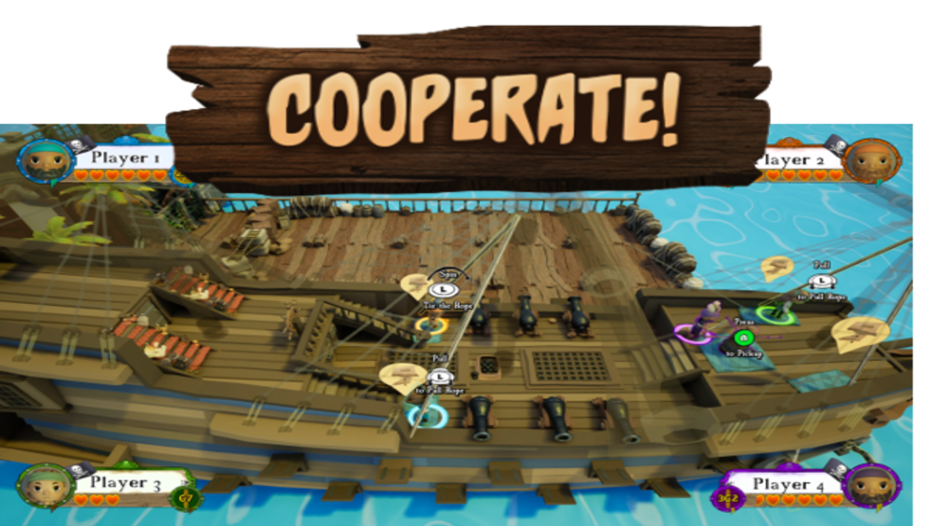 Screenshot 1 of the game Set Sail! with the heading 'Cooperate'