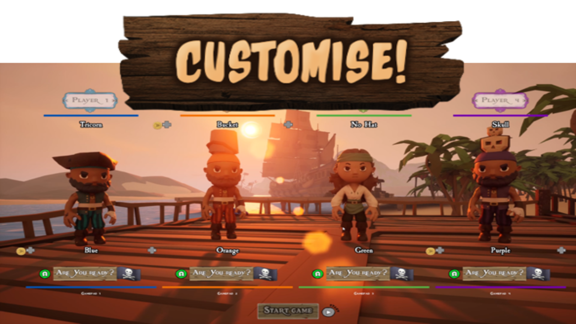 Screenshot 4 of the game Set Sail! with the heading 'Customise'