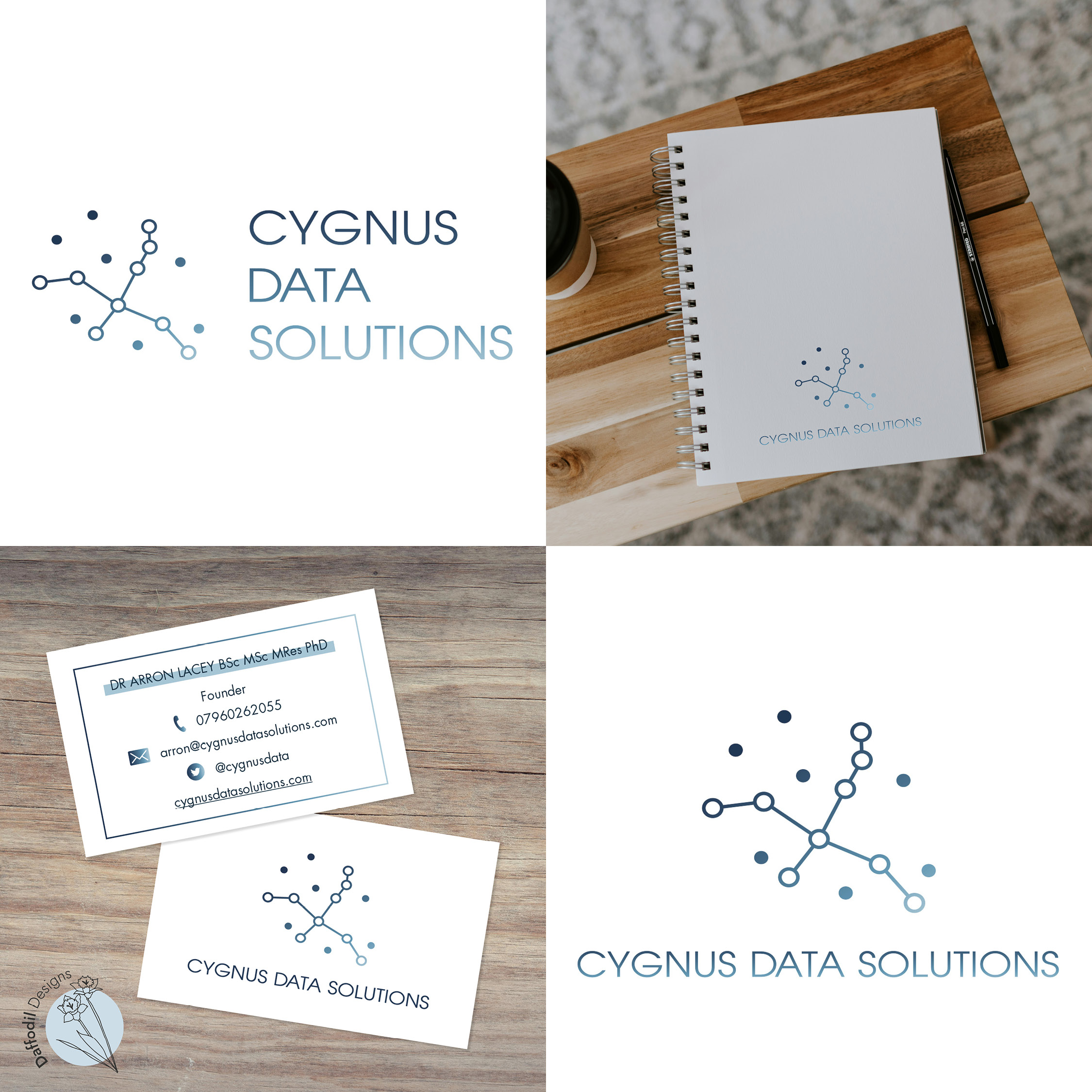 Brand designs for Cygnus Data Solutions Ltd