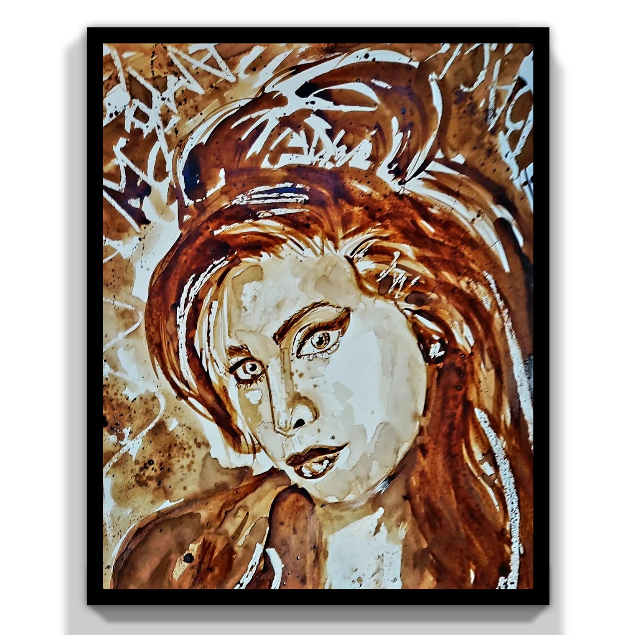 Amy , in coffee and wax.