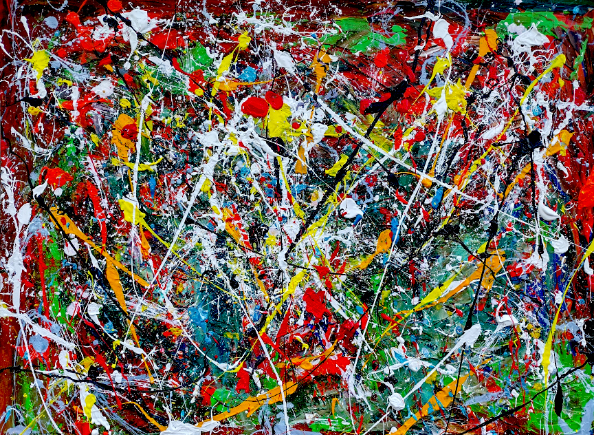 April in the garden shed - Acrylic