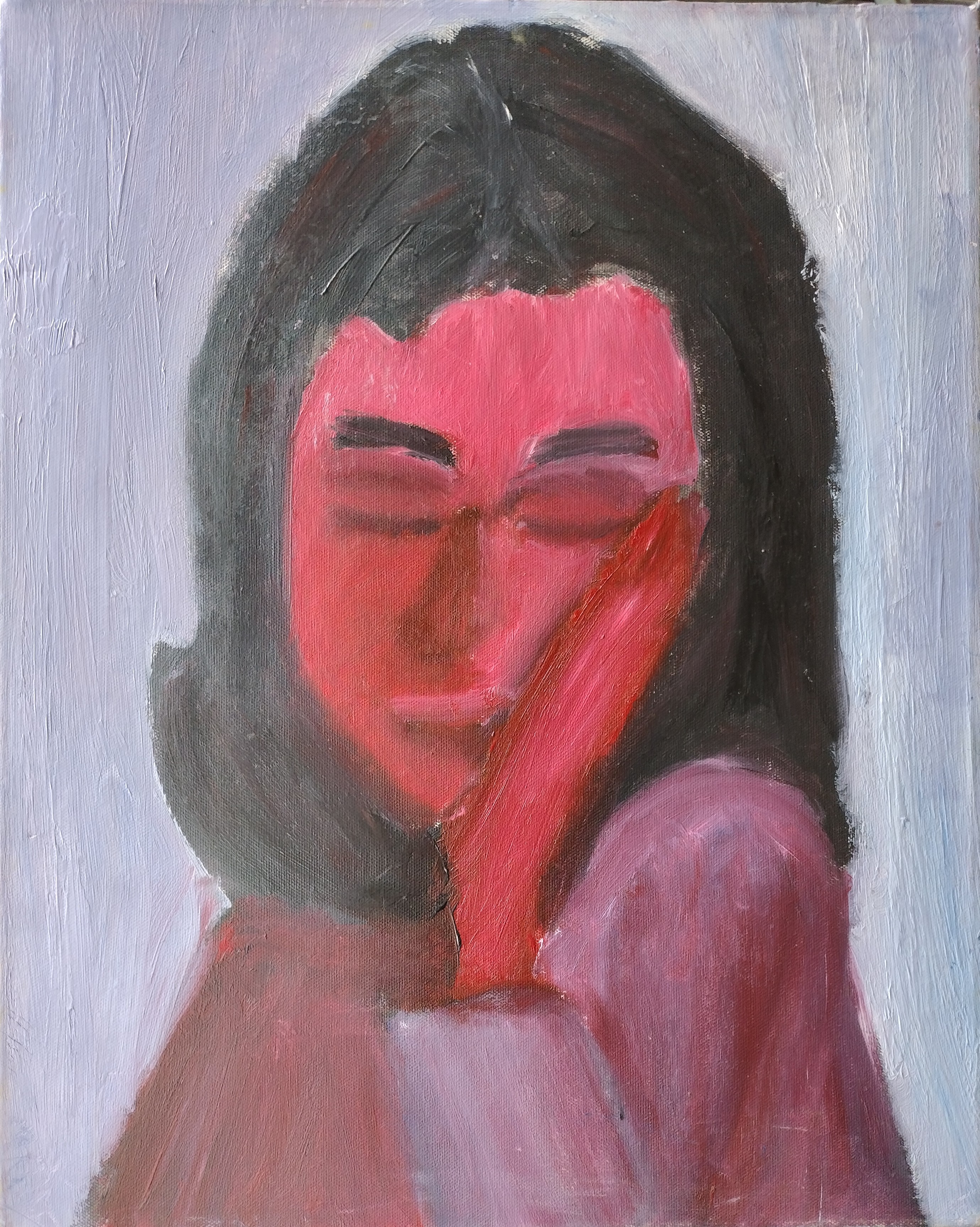 Tired Poser - Oil on Camvas