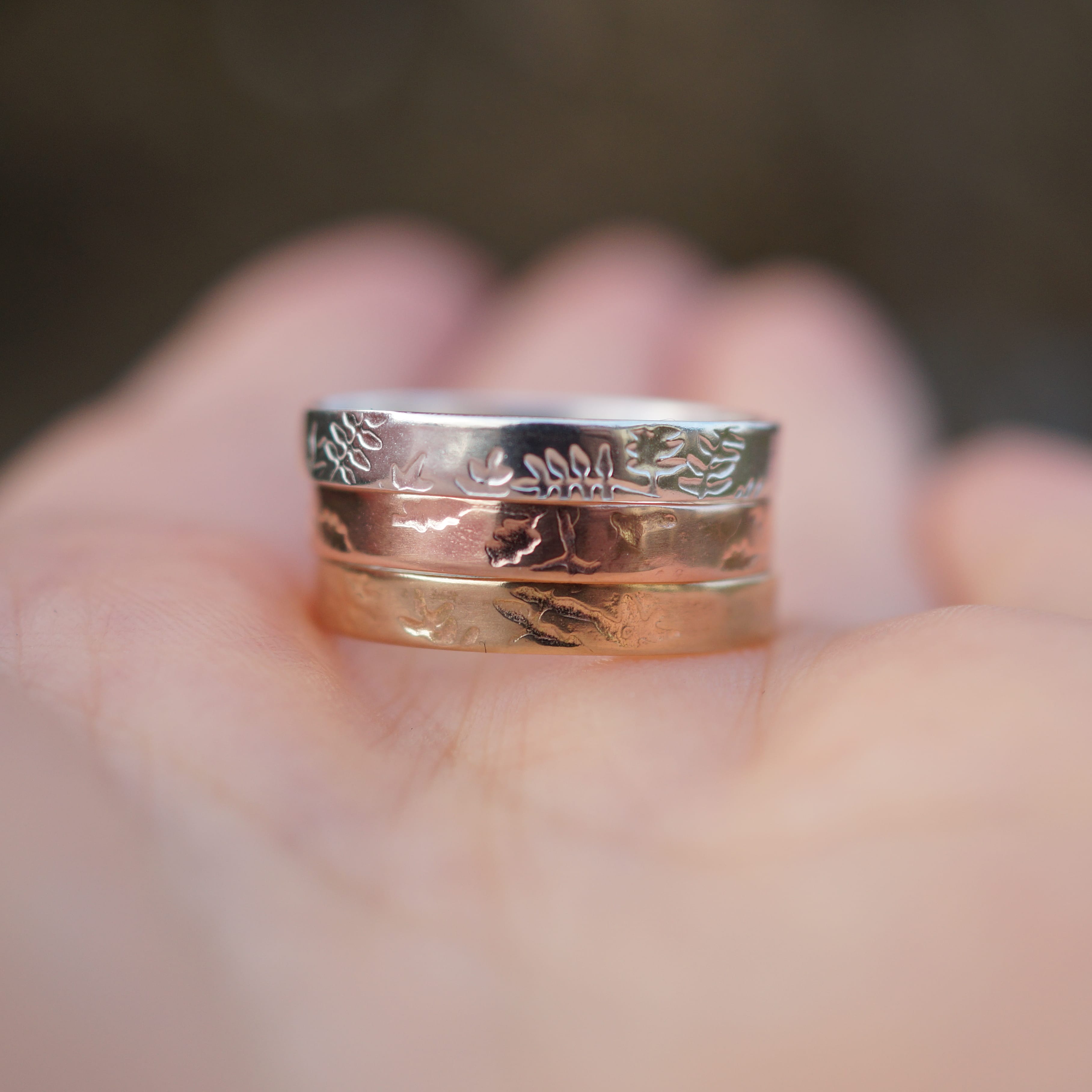 Ash Ring in Various Golds