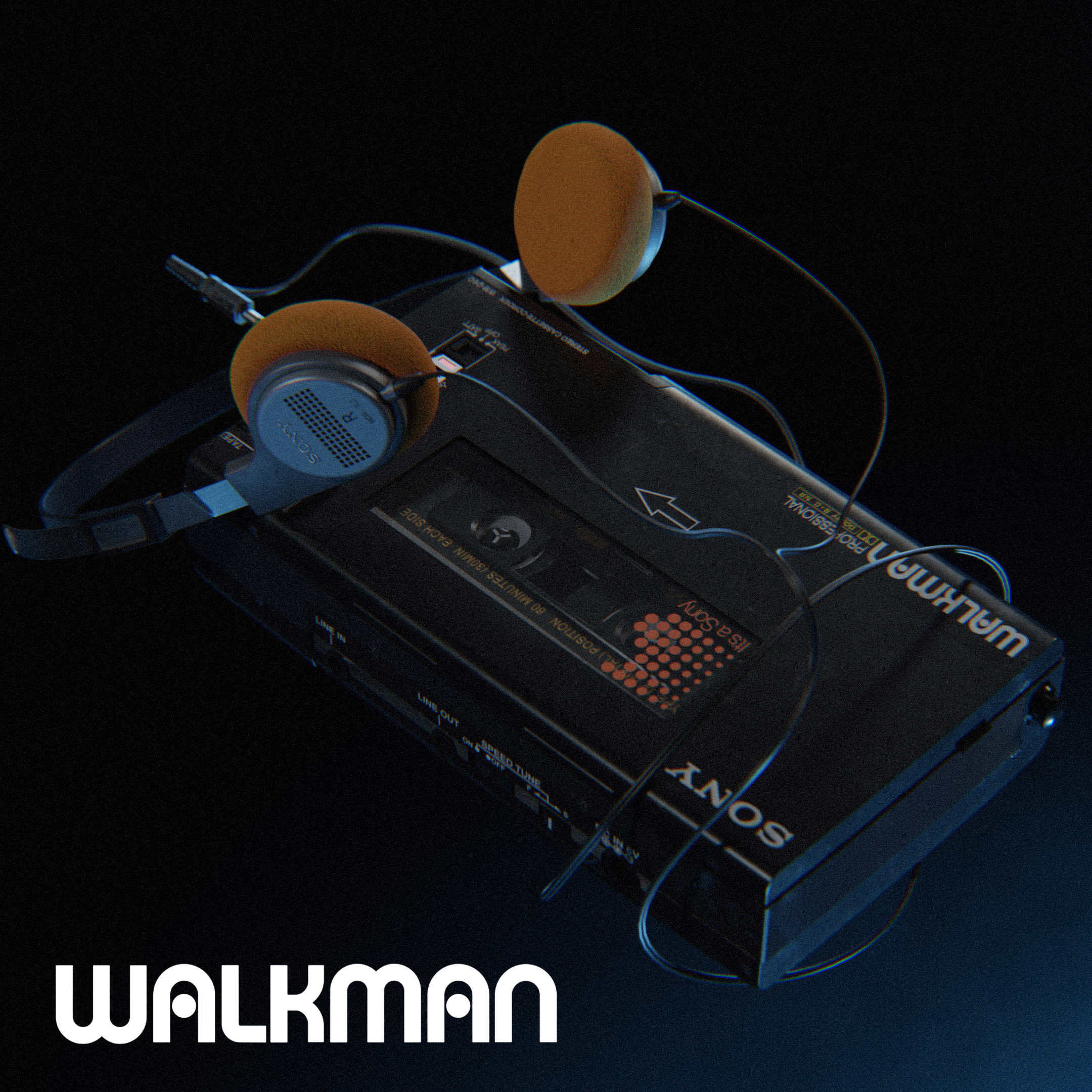 Sony Walkman - WM-D6C Product Style Render