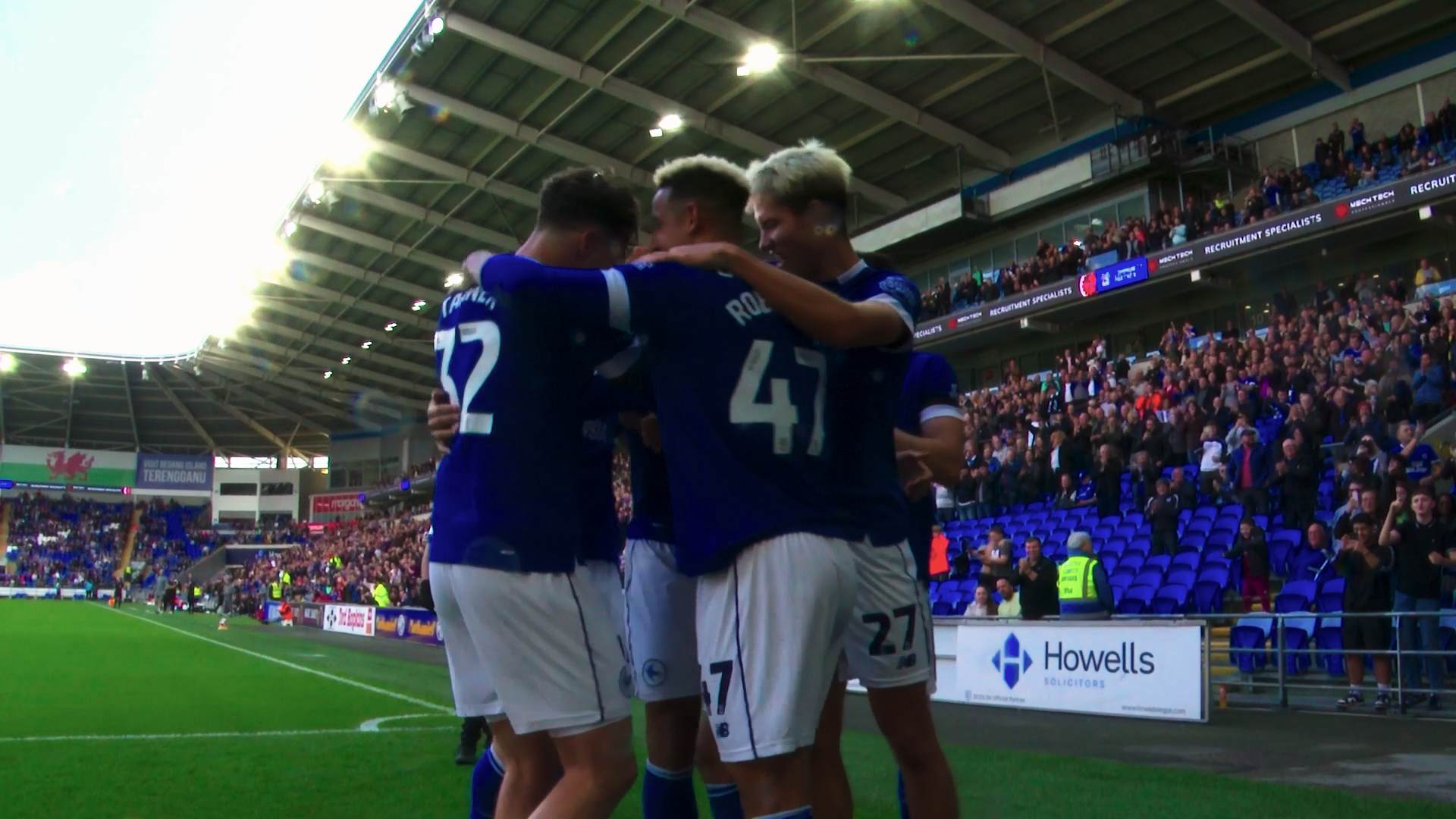 Cardiff Celebrating after a goal