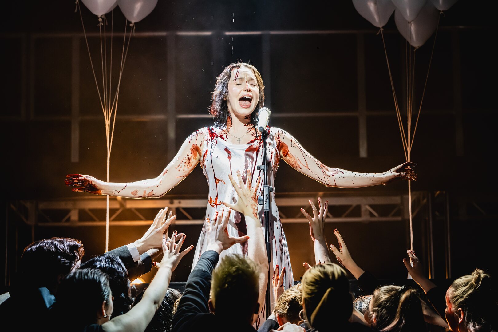 A performance photo from carrie which I made her dress