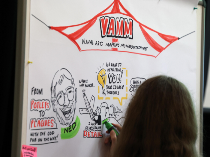 An image of visual minutes in Monmouthshire