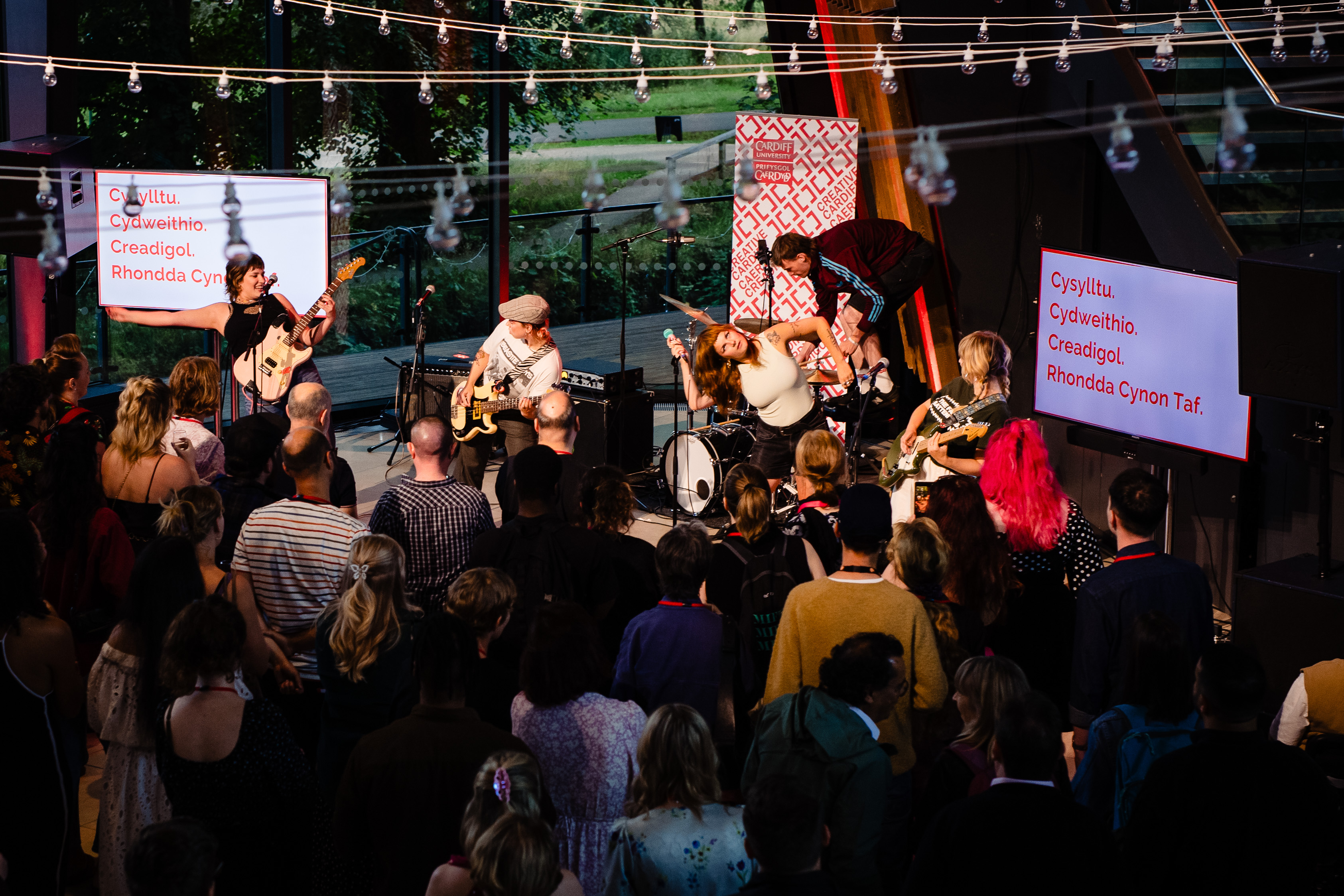 panic shack performing at Creative Cardiff event
