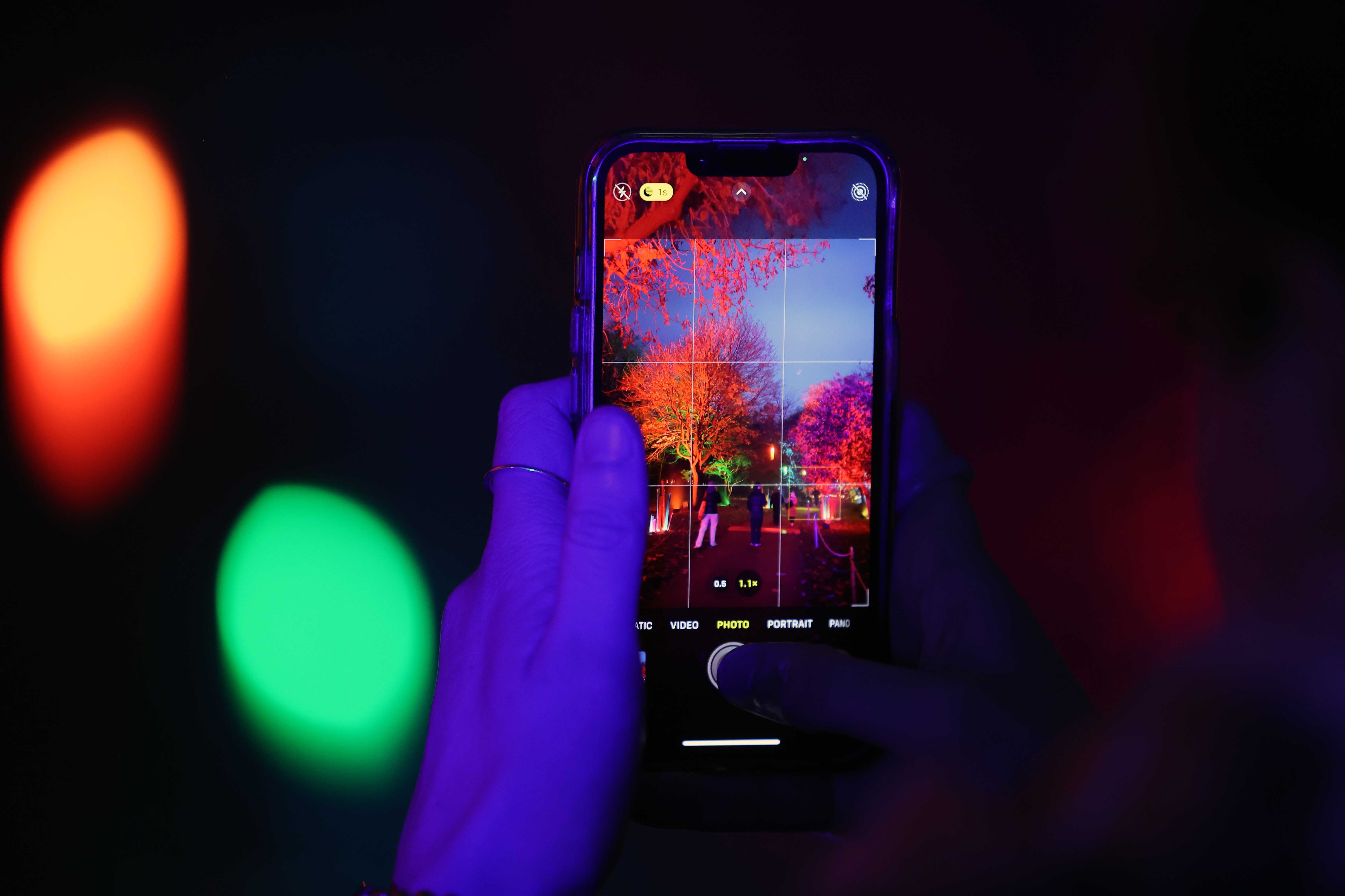 Christmas at Bute Park lighttrail image