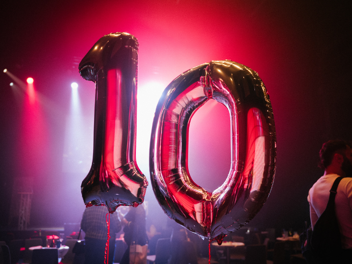 10th birthday balloons