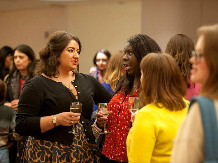 Image of Jess networking at an event