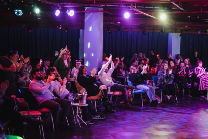 An image of the audience at Cardiff Cabaret Club